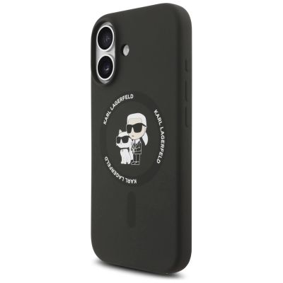 2. Etui Karl Lagerfeld Silicone Karl&Choupette Ring MagSafe na iPhone 17 - czarne