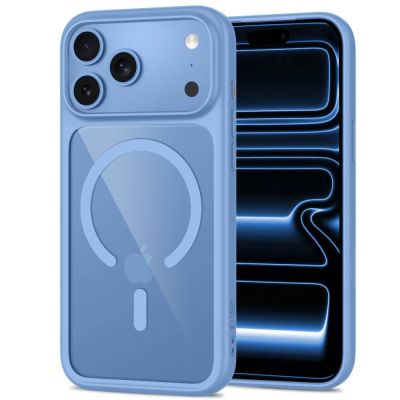 3. Etui Tech-Protect MagOne CC MagSafe + Szkło hartowane 2-Pack na iPhone 18 Pro / 17 Pro - przezroczysto-błętkitne