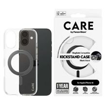 Etui CARE by PanzerGlass Feature Kickstand Case z MagSafe na iPhone 16 - czarne