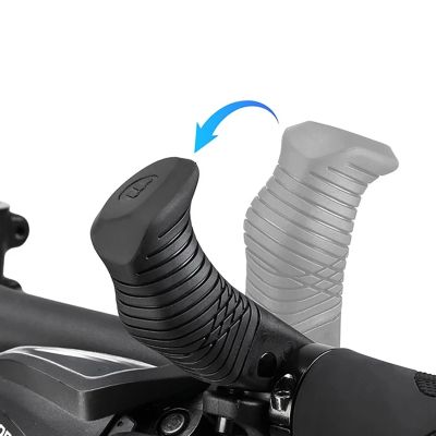 2. Chwyty rowerowe Wozinsky WGR-M22 MTB 22,2 mm ergonomiczne gripy kciukowe - czarne