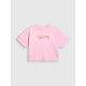 5. T-shirt boxy z nadrukiem dziewczęcy 4F 4FJRAW26TTSHF4324-056S