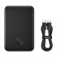 12. Powerbank Baseus Magnetic Mini Air 6000mAh 20W z ładowaniem indukcyjnym z kablem Baseus Simple USB-C (20V/3A) 30cm - czarny