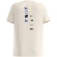 2. Koszulka z krótkim rękawem damska ODLO T-shirt crew neck s/s COTTON BLEND ODLO FLAGS beżowa
