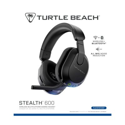 8. Turtle Beach Stealth 600 Gen 3 Zestaw słuchawkowy Bezprzewodowy Opaska na głowę Gaming Bluetooth Czarny