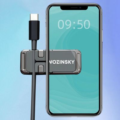6. Wozinsky uchwyt na telefon magnetyczny z organizerem do kabli (WMCDO-B1)