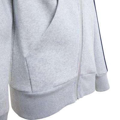 4. Bluza dla dzieci adidas Essentials Full-Zip Hoodie jasnoszara KQ9050
