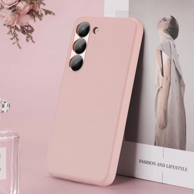 10. Dux Ducis Grit etui Samsung Galaxy S23+ elegancki pokrowiec ze sztucznej skóry różowe