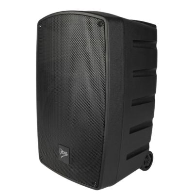 3. V-TONE BQ12 GO MP3 - Kolumna aktywna akumulatorowa czarna, Bluetooth, TWS, USB, SD, DSP, AUX, pilot na podczerwień, 2x mikrofon bezprzewodowy, wysuwana rączka, kółka transportowe zestaw