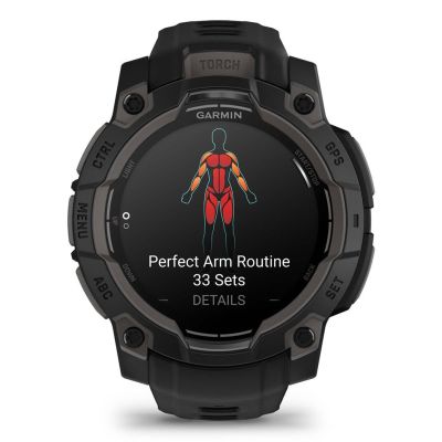 15. Zegarek sportowy Garmin Instinct 3 AMOLED 45mm Czarny