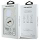 8. Etui Karl Lagerfeld Liquid Glitter Karl & Choupette Head Magsafe na iPhone 16 Pro Max - przezroczyste