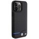 4. Etui BMW Leather Carbon na iPhone 15 Pro Max - czarne
