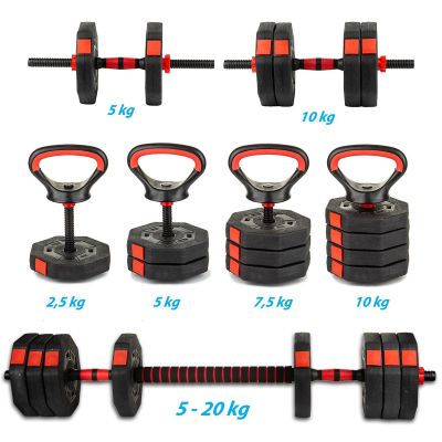 14. HANTLA KOMPOZYTOWA KETTLEBELL 4W1 20KG ENERO FIT