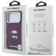 8. Etui Karl Lagerfeld IML Ikonik Sketch Print MagSafe na iPhone 18 Pro / 17 Pro - burgundowe