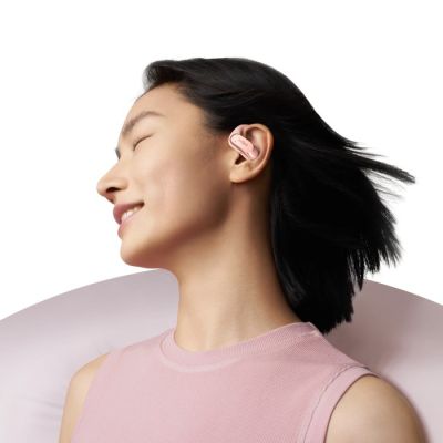 10. Słuchawki bezprzewodowe douszne Shokz OpenFit Air różowe