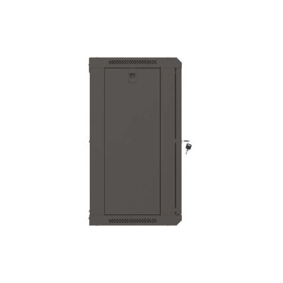 LANBERG SZAFA INSTALACYJNA RACK WISZĄCA 19" 12U 540X350 CZARNA DRZWI PRZESZKLONE (FLAT PACK)