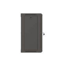 LANBERG SZAFA INSTALACYJNA RACK WISZĄCA 19" 12U 540X350 CZARNA DRZWI PRZESZKLONE (FLAT PACK)