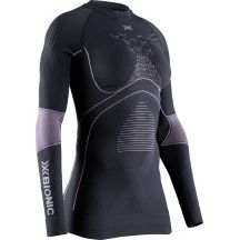 Bluza damska X-Bionic Energy Accumulator 4.0 Shirt - charcoal/magnolia rozmiar: l
