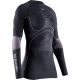 Bluza damska X-Bionic Energy Accumulator 4.0 Shirt - charcoal/magnolia rozmiar: l