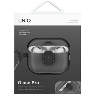 2. Etui UNIQ Glase Pro do AirPods Pro 2 - czarne