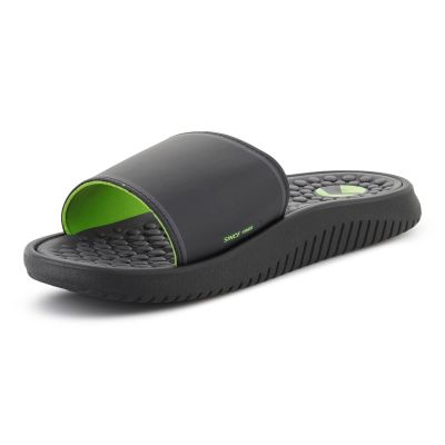 3. RIDER PUMP II SLIDE BLACK/GREEN/GREY 12424-BO154