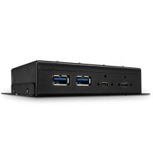 Lindy 43094 huby i koncentratory USB 3.2 Gen 2 (3.1 Gen 2) Type-C 10000 Mbit/s Czarny