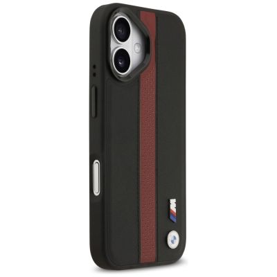 4. Etui BMW M Perforated Stripe Logo MagSafe na iPhone 17 - czerwone
