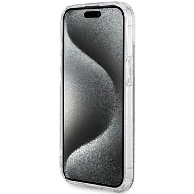 5. Etui Guess IML GCube MagSafe na iPhone 15 / 14 / 13 - czarne