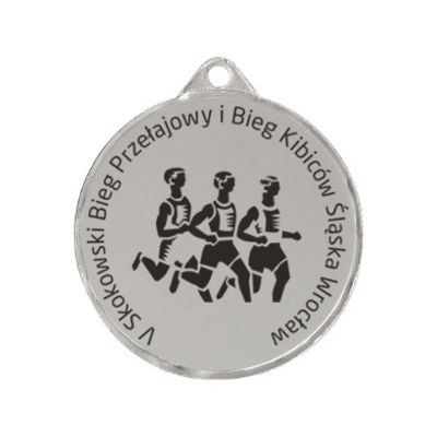 Medal stalowy grawerowany laserem- RMI