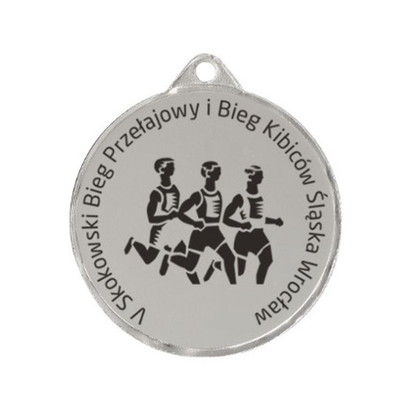 Medal stalowy grawerowany laserem- RMI