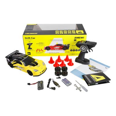 3. Amewi RC Drift Licencja Corvette żółty