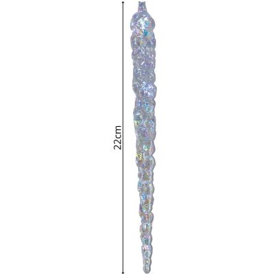 14. SOPLE LODU OPALIZUJĄCE DEKORACJA WISZĄCA 22 CM 4 SZT