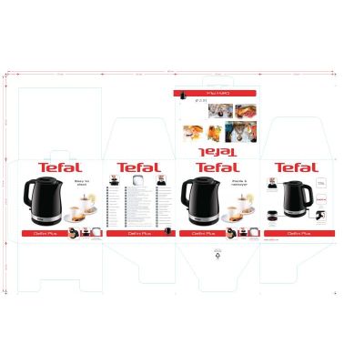 11. Czajnik elektryczny Tefal KO150F30 (2400W 1.5l; kolor czarny)