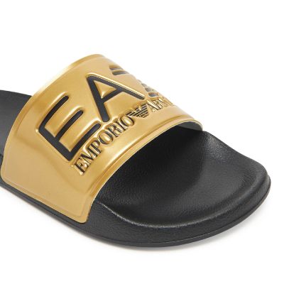 3. Męskie klapki sportowe Emporio Armani EA7 Czarny/Złoty - 7X000108-AF15118-MZ097
