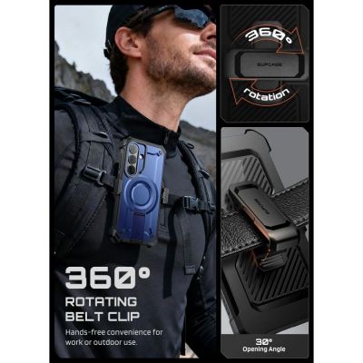 7. Etui Supcase Unicorn Beetle Pro Mag MagSafe 2-Set na Samsung Galaxy S26 - granatowo-czarne