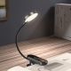 9. Baseus mini lampka lampa LED z klipsem szary (DGRAD-0G)