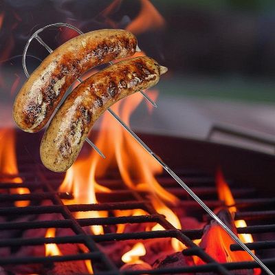 4. WIDELEC OGNISKOWY 100CM Z DREWNIANĄ RĄCZKĄ