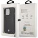 8. Etui BMW Leather Card Slot na iPhone 14 Pro - czarne