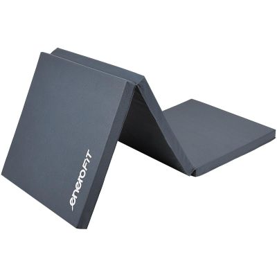 3. MATERAC GIMNASTYCZNY SKŁADANY 180x60x5CM SZARY ENERO FIT