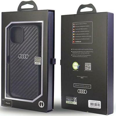3. Etui Audi Carbon Fiber na iPhone 14 - czarne