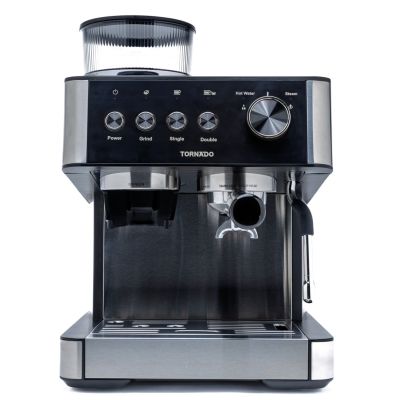 10. ELDOM EKSPRES CIŚNIENIOWY KOLBOWY ECK1 1300W 20 BAR, ZASOBNIK NA MLEKO, 6 PROGRAMÓW AUTOMATYCZNYCH, 2 PROGRAMY RECZNE