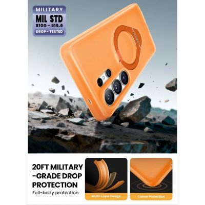 6. Etui Supcase Cosmo Mag MagSafe na Samsung Galaxy S26 Ultra - pomarańczowe