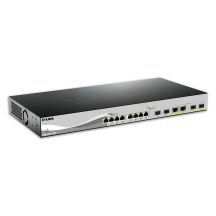 D-Link DXS-1210-12TC/E łącza sieciowe Zarządzany L2 10G Ethernet (100/1000/10000) 1U Czarny, Srebrny