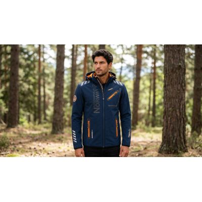 3. Softshell męski Geographical Norway ROYAUTE MEN ASS A BS2 056 (WT1804H/GN-NAVY / ORANGE)