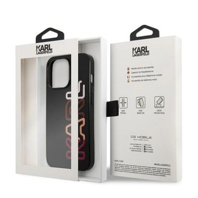 8. Etui Karl Lagerfeld Multipink Brand na iPhone 13 Pro Max - czarne
