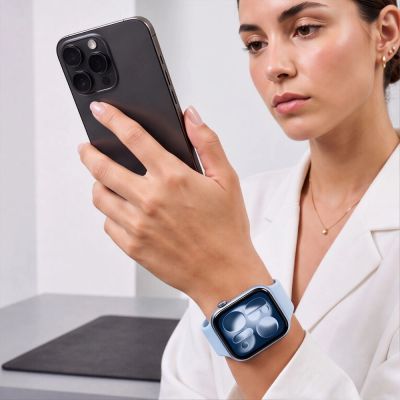 7. Pasek Tech-Protect Silicone na Apple Watch 40 / 41 / 42 mm - jasnoniebieski