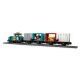 5. LEGO City 60509 - Portowy pociąg towarowy, dźwig i ciężarówka