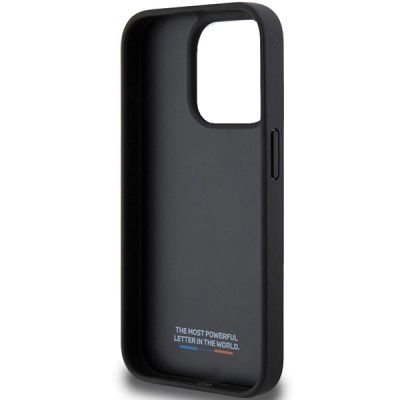 7. Etui BMW Perforated Tricolor Line na iPhone 15 Pro - czarne