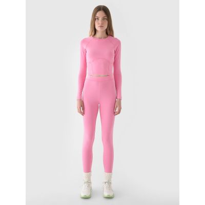 4. Legginsy dzianinowe damskie 4F 4FRAW24TTIGF250-54S