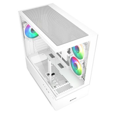 3. Etui do komputera Sharkoon MK6 RGB Micro-ATX 1xGlass białe