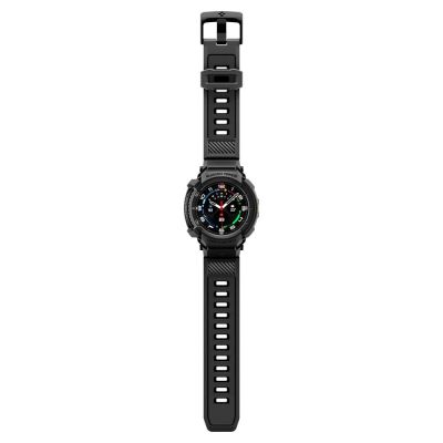8. Pasek Spigen Rugged Armor Pro na Samsung Galaxy Watch 8 Classic 46 mm - czarny mat